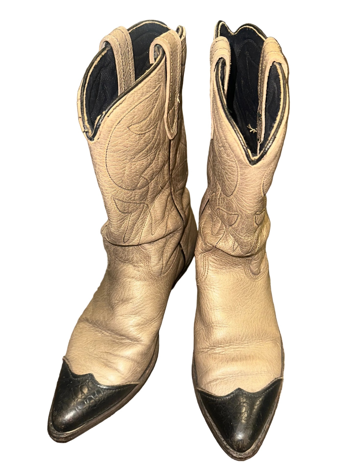 Vintage Toe Cap Cowboy Boots