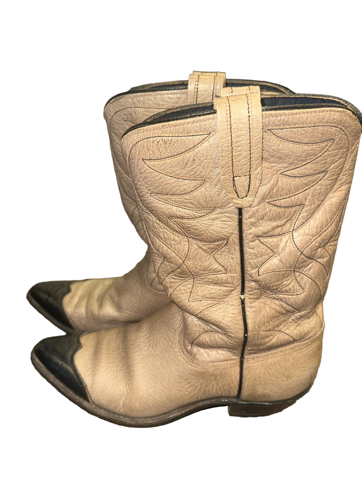 Vintage Toe Cap Cowboy Boots