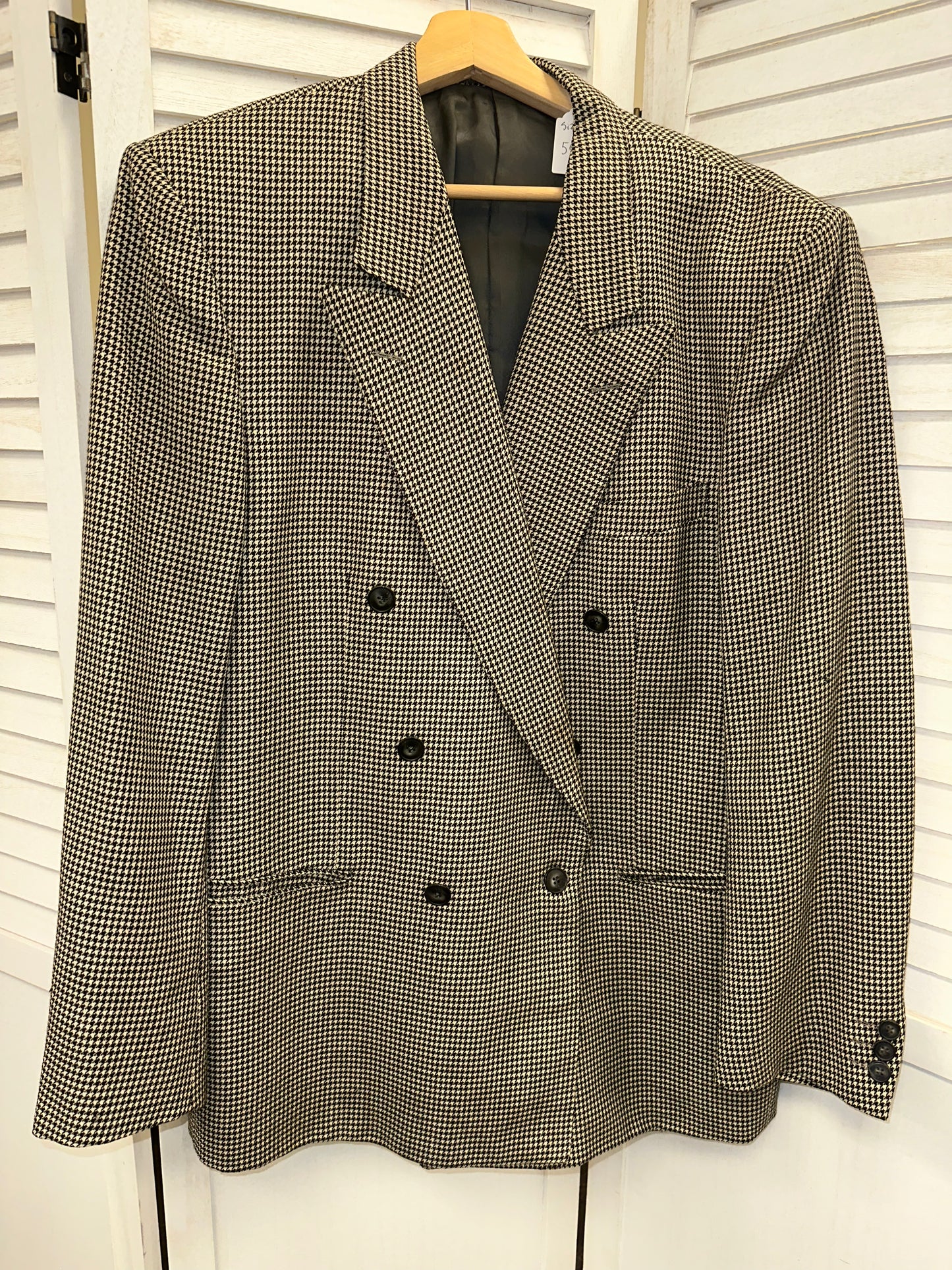 Vintage Houndstooth Blazer