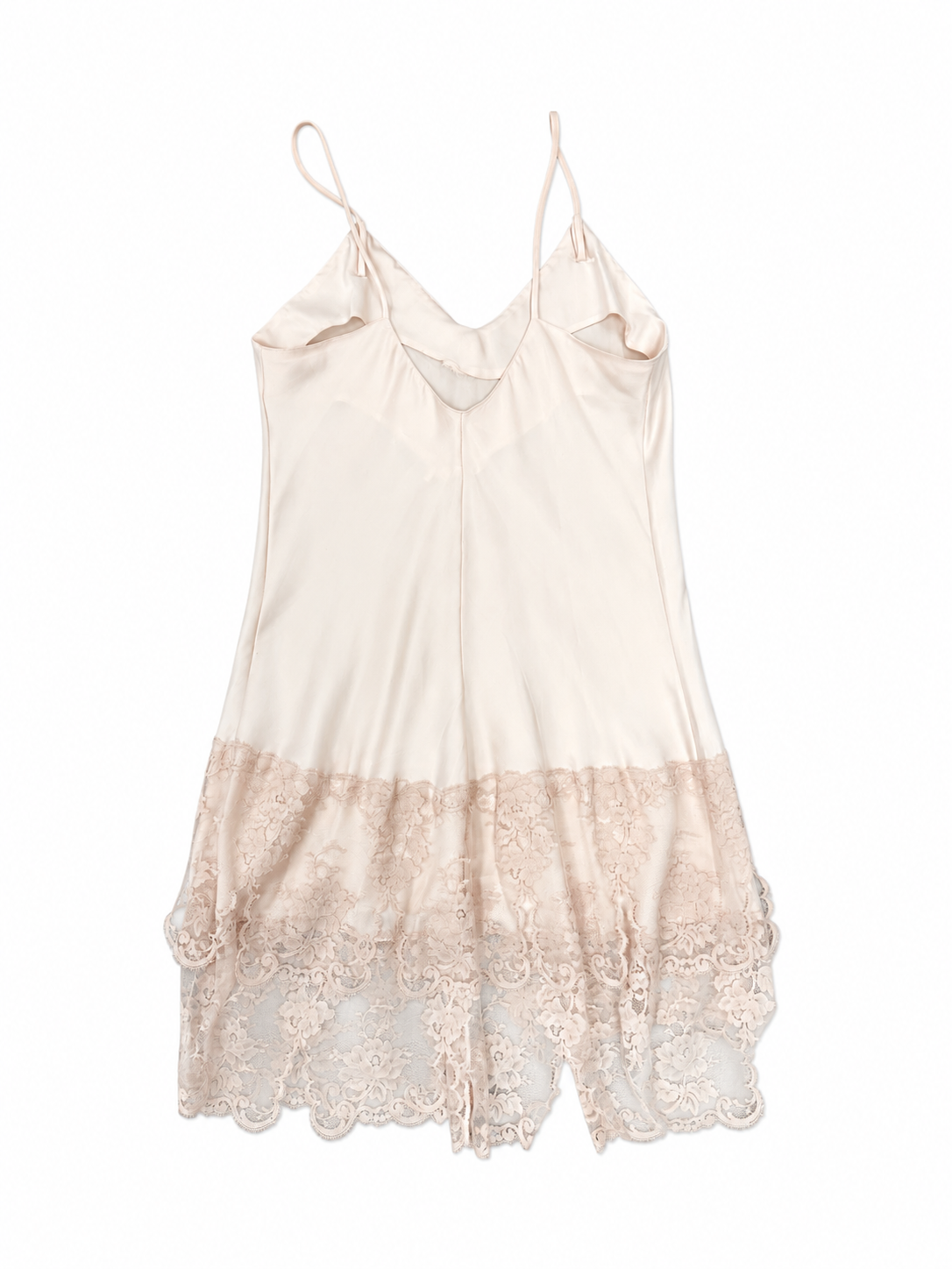 1990s Guy Laroche Lace Slip Dress