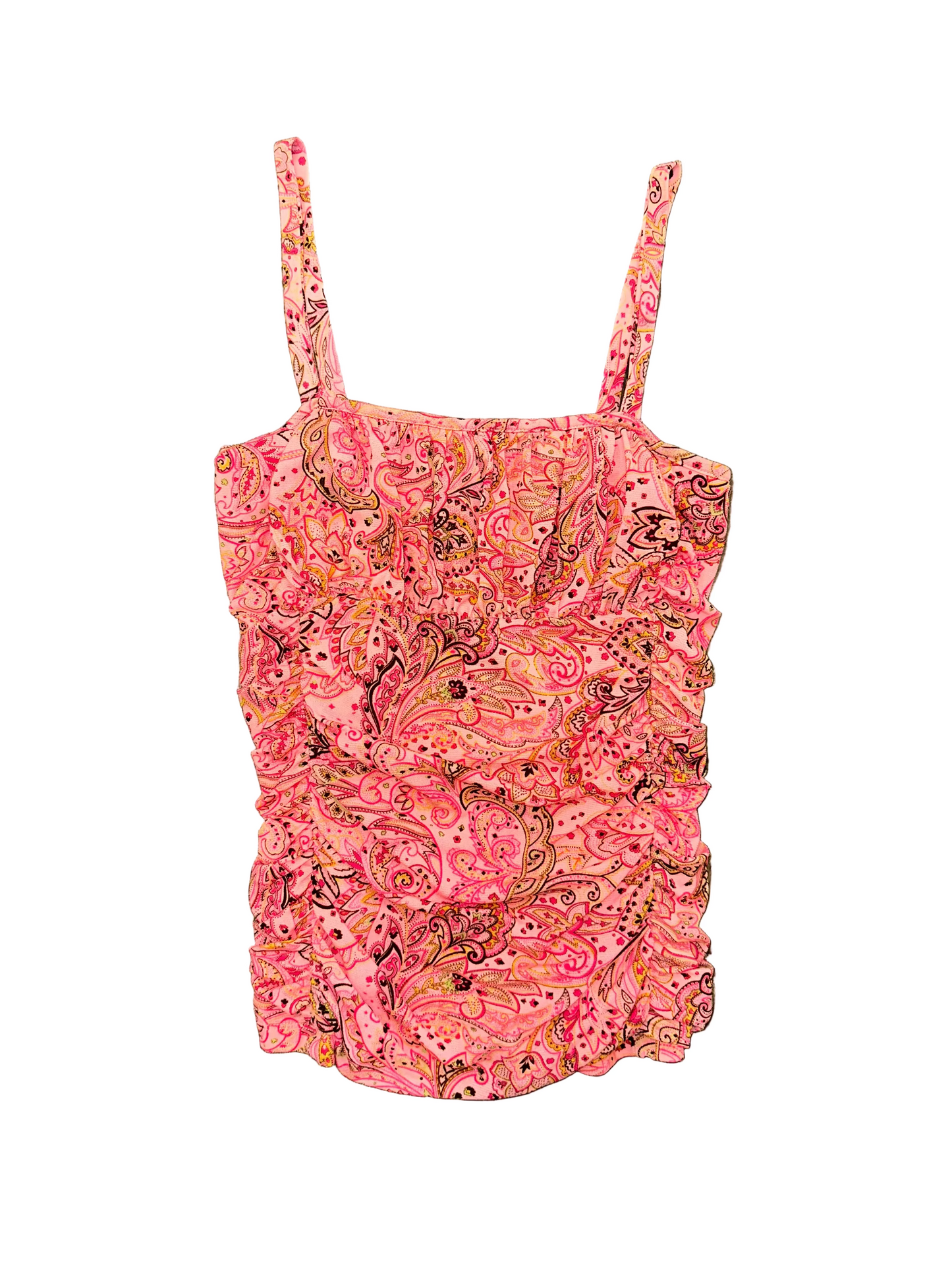 Vintage Pink Paisley Tank Top