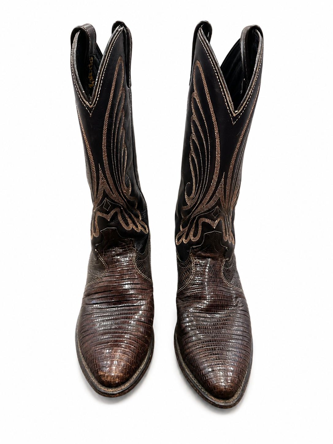 Vintage Chocolate Brown Cowboy Boots