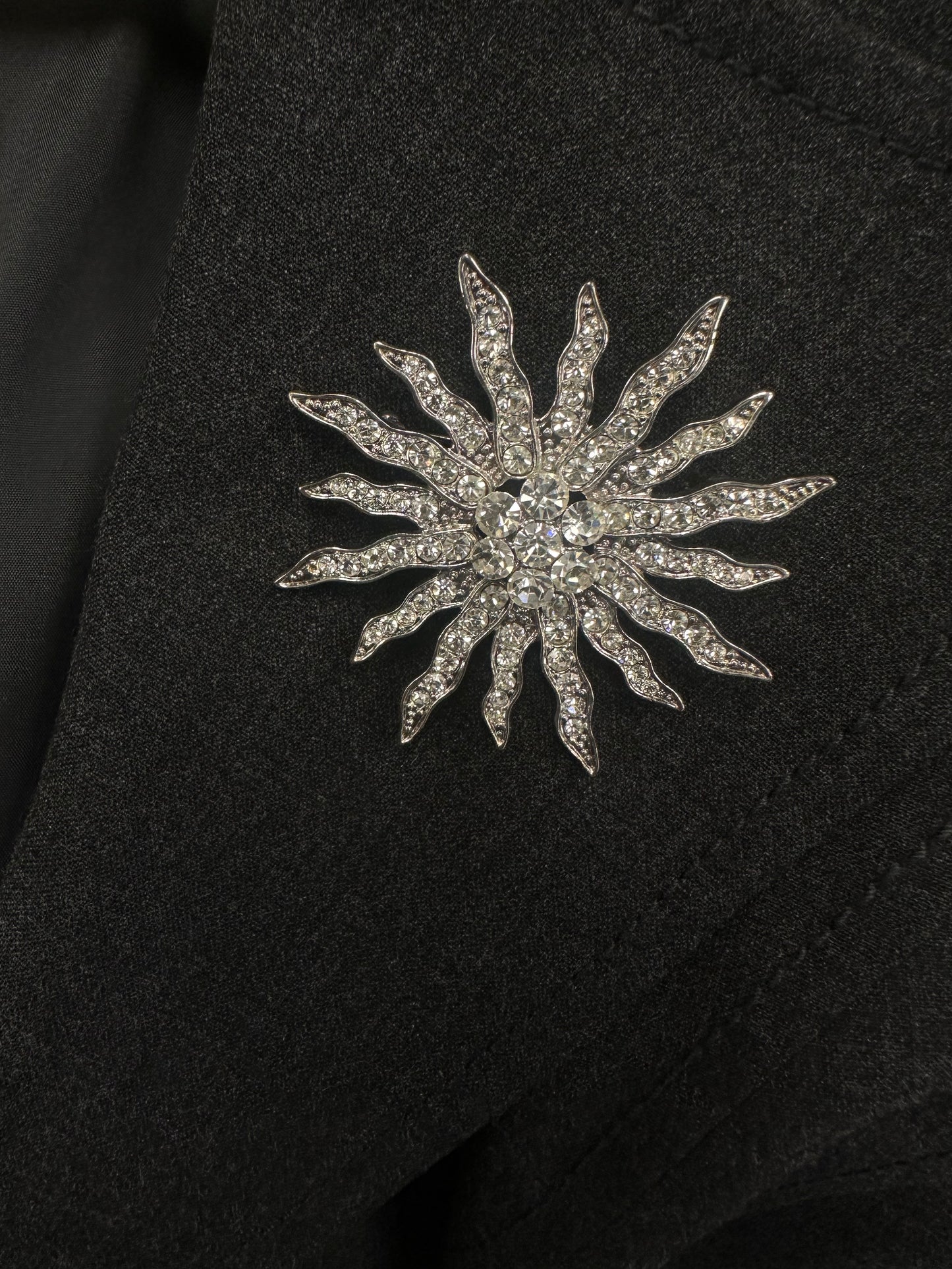 Silver Burst Brooch