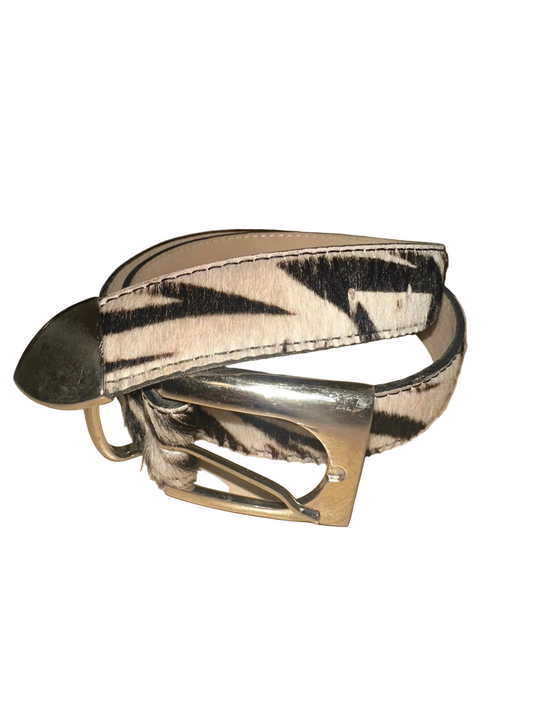 Vintage Zebra Belt