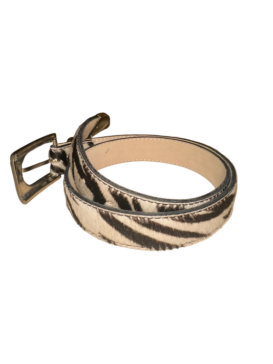 Vintage Zebra Belt